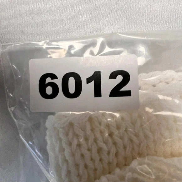 Wooden Ships Paola Buendia Peace Sign American Flag Knit Sweater White S/M 6012 - Picture 7 of 8